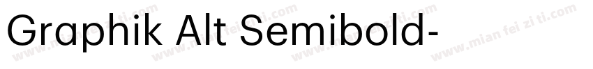 Graphik Alt Semibold字体转换